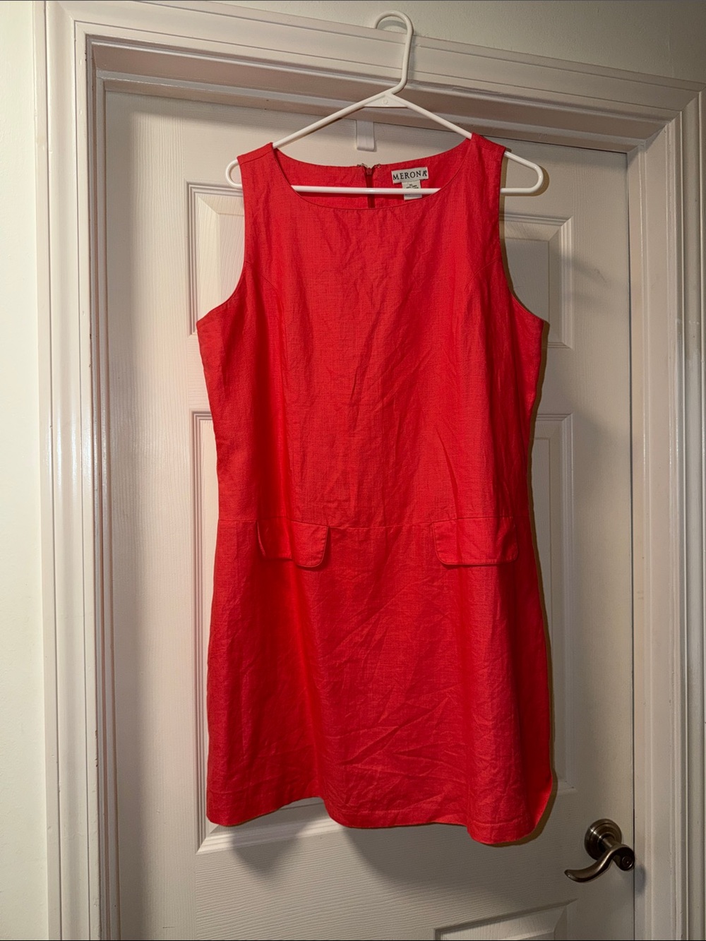 Merona Bright Red Sleeveless Mini Shift Dress